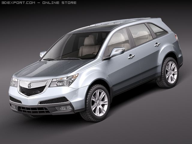 Acura MDX 2011 3D 모델 .c4d .max .obj .3ds .fbx .stl .blend 