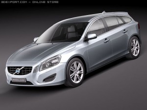 Volvo V60 2011 Modelo 3D