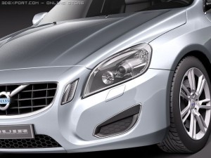 Volvo V60 2011 Modello 3D