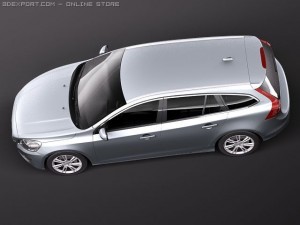 Volvo V60 2011 Modello 3D