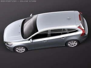 Volvo V60 2011 3D Model