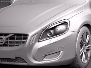 Volvo V60 2011 Modello 3D
