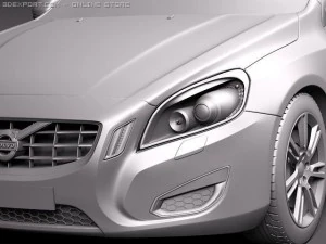 Volvo V60 2011 3D Model