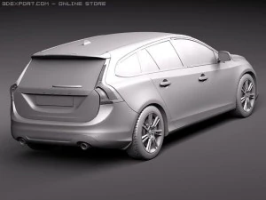 Volvo V60 2011 3D Model