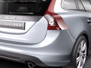 Volvo V60 2011 Modello 3D