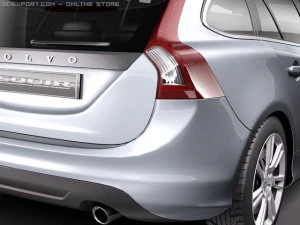 Volvo V60 2011 3D Model