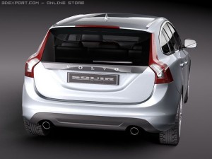 Volvo V60 2011 Modello 3D