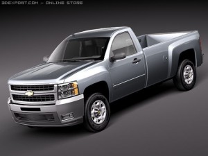 Chevrolet Silverado 2500hd Regular Cab 3D Model