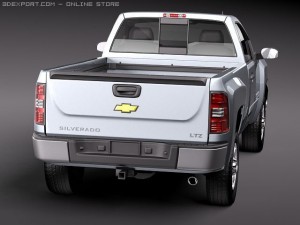 Chevrolet Silverado 2500hd Regular Cab 3D-Modell