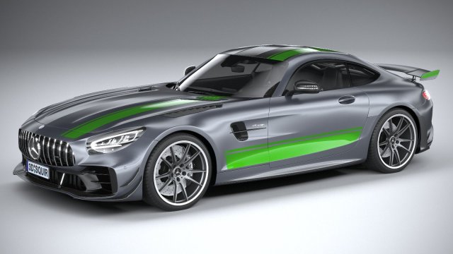 Mercedes-Benz AMG GT R Pro 2020 3D 模型 .c4d .max .obj .3ds .fbx .stl .blend