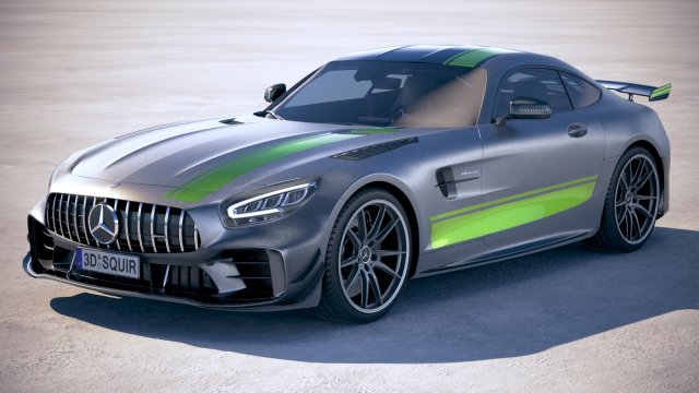 Mercedes-Benz AMG GT R Pro 2020 vray Modello 3D .c4d .max .obj .3ds .fbx .stl .blend