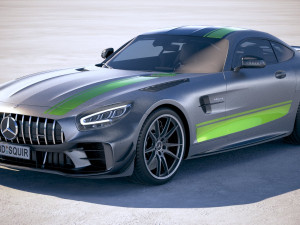 Mercedes-Benz AMG GT R Pro 2020 vray 3D Model