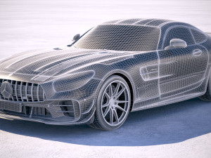 Mercedes-Benz AMG GT R Pro 2020 vray Modello 3D