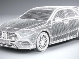Mercedes-Benz A45 S AMG 2020 Coronarender 3D Model