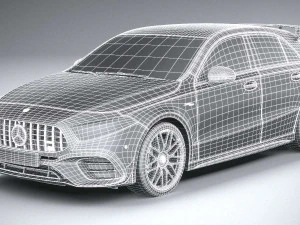 Mercedes-Benz A45 S AMG 2020 Coronarender 3D Model