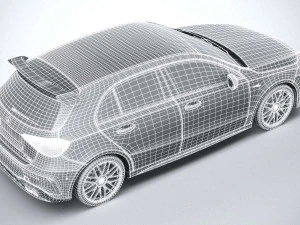Mercedes-Benz A45 S AMG 2020 Coronarender 3D Model