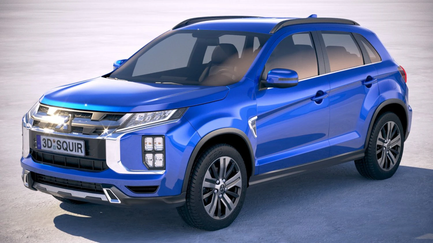 Mitsubishi ASX Outlander Sport 2020 3D Model .c4d .max .obj .3ds .fbx .stl .blend 