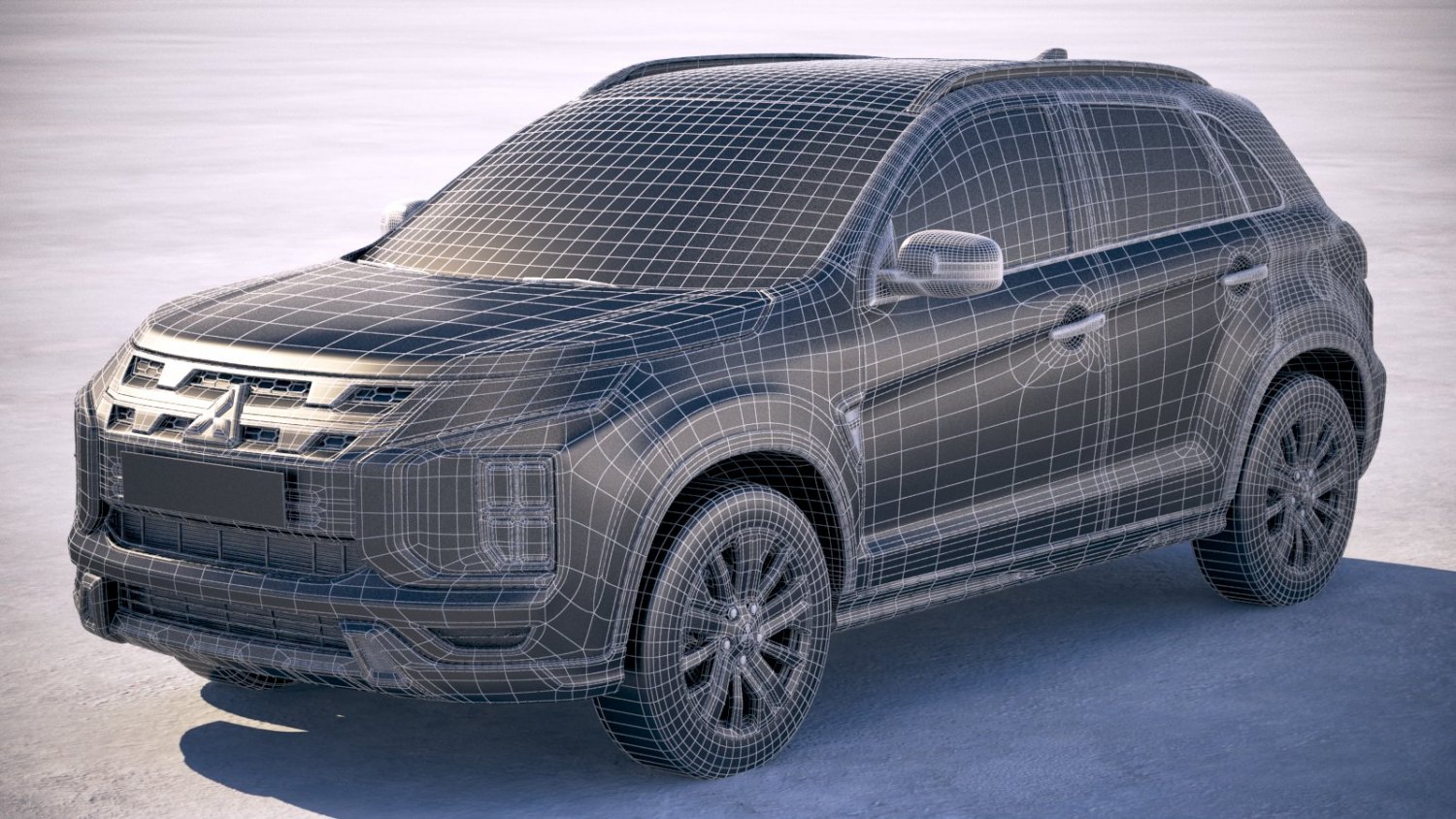 Mitsubishi ASX Outlander Sport 2020 3D Model in SUV 3DExport