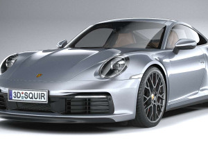 Porsche 911 Carrera 4S 2019 Coronarender 3Dモデル