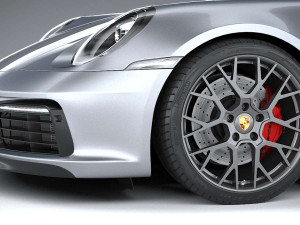 Porsche 911 Carrera 4S 2019 Coronarender 3Dモデル