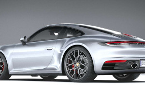 Porsche 911 Carrera 4S 2019 Coronarender 3Dモデル