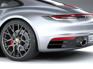 Porsche 911 Carrera 4S 2019 Coronarender 3Dモデル