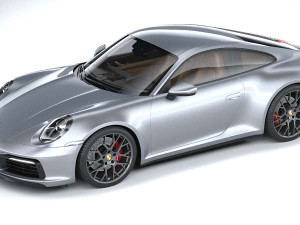 Porsche 911 Carrera 4S 2019 Coronarender 3Dモデル