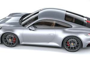 Porsche 911 Carrera 4S 2019 Coronarender 3Dモデル