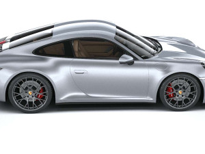 Porsche 911 Carrera 4S 2019 Coronarender 3Dモデル