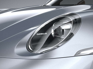 Porsche 911 Carrera 4S 2019 Coronarender 3Dモデル