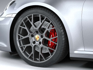 Porsche 911 Carrera 4S 2019 Coronarender 3Dモデル