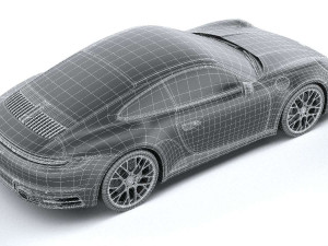 Porsche 911 Carrera 4S 2019 Coronarender 3Dモデル