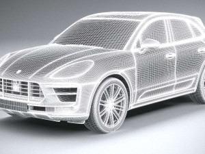 Porsche Macan Turbo 2019 Coronarender Modèle 3D