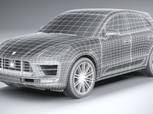 Porsche Macan Turbo 2019 Coronarender Modèle 3D