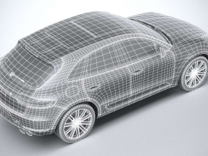 Porsche Macan Turbo 2019 Coronarender Modèle 3D