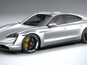 Порше Тайкан 2020 3D Модель