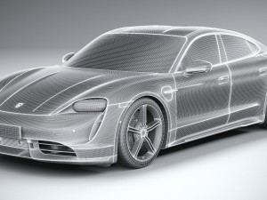 Porsche Taycan 2020 3D Model