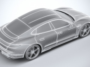 Porsche Taycan 2020 3D Model