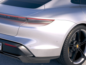 Porsche Taycan 2020 vray 3D मॉडल