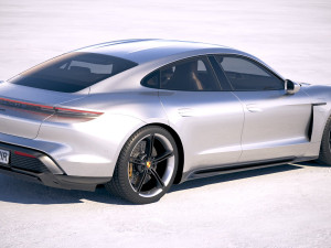 Porsche Taycan 2020 vray 3D मॉडल