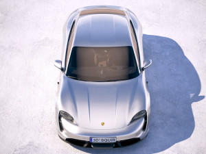 Porsche Taycan 2020 vray 3D मॉडल