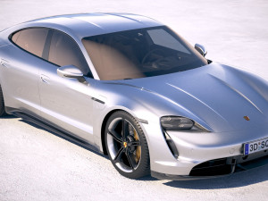 Porsche Taycan 2020 vray 3D मॉडल