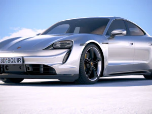 Porsche Taycan 2020 vray 3D Model