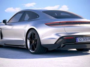 Porsche Taycan 2020 vray 3D Model