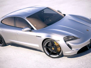 Porsche Taycan 2020 vray 3D Model
