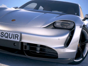 Porsche Taycan 2020 vray 3D Model