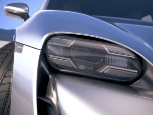 Porsche Taycan 2020 vray 3D Model