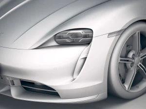 Porsche Taycan 2020 vray 3D Model