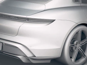 Porsche Taycan 2020 vray 3D Model