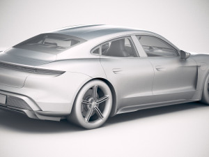 Porsche Taycan 2020 vray 3D मॉडल